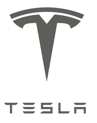 Tesla Logo - Grayscale 2