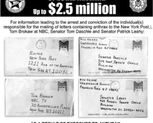 Dangerous Mail Threat History 10 - Anthrax 2001 USA thumb.