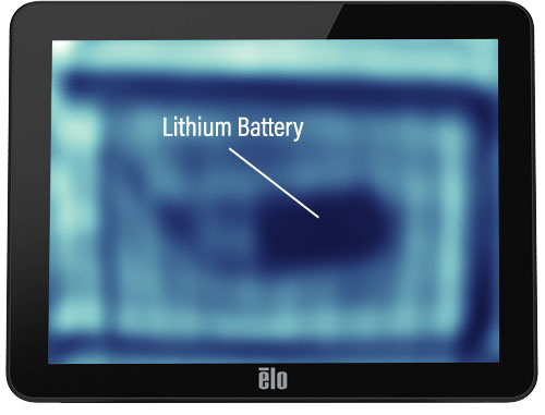 Scan of lithium battery inside package