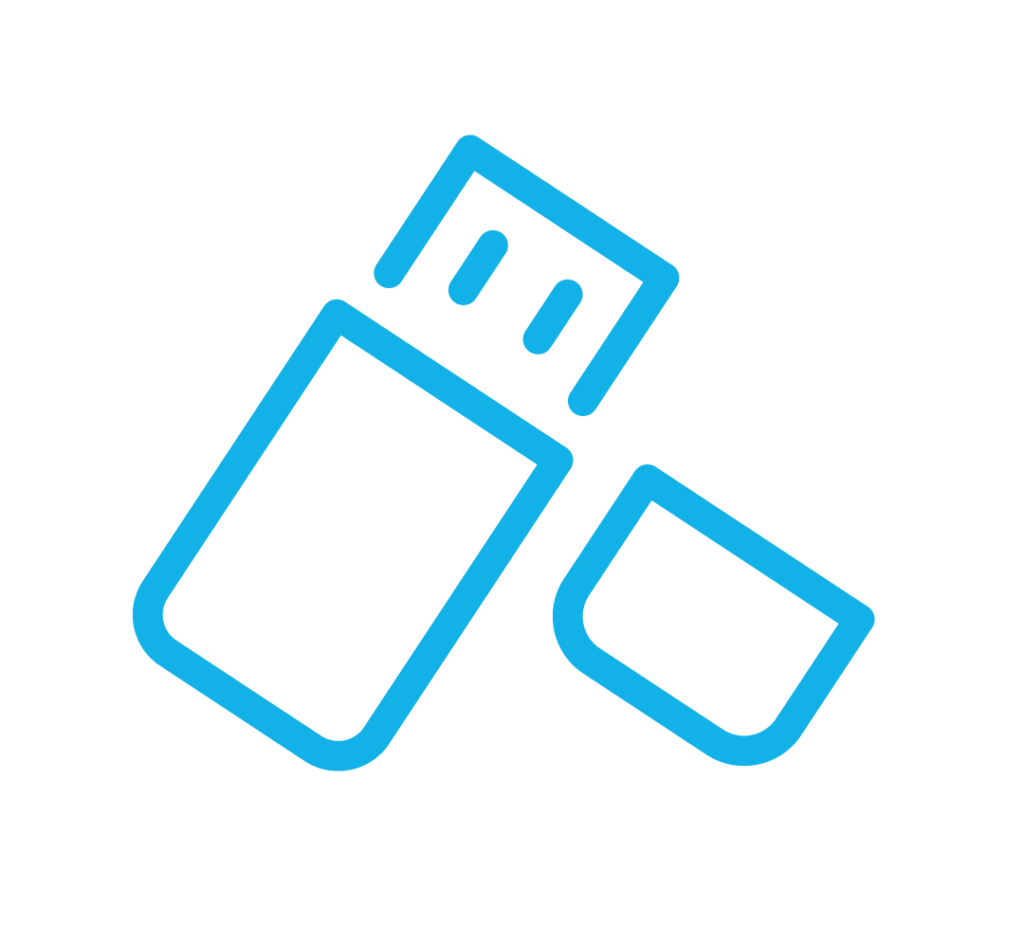 Blue Electronic Icon