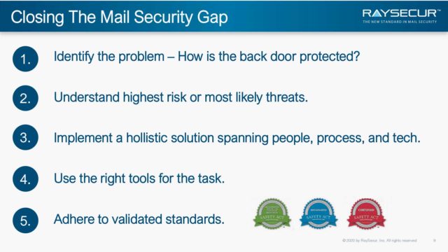 Mail Security in Executive Protection: Alex Sappok, Ph.D #9.
