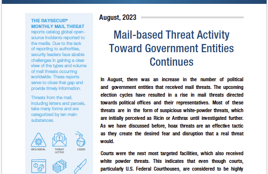August 2023 Mail Security Alert, Mail-based threat activity toward government entities continues