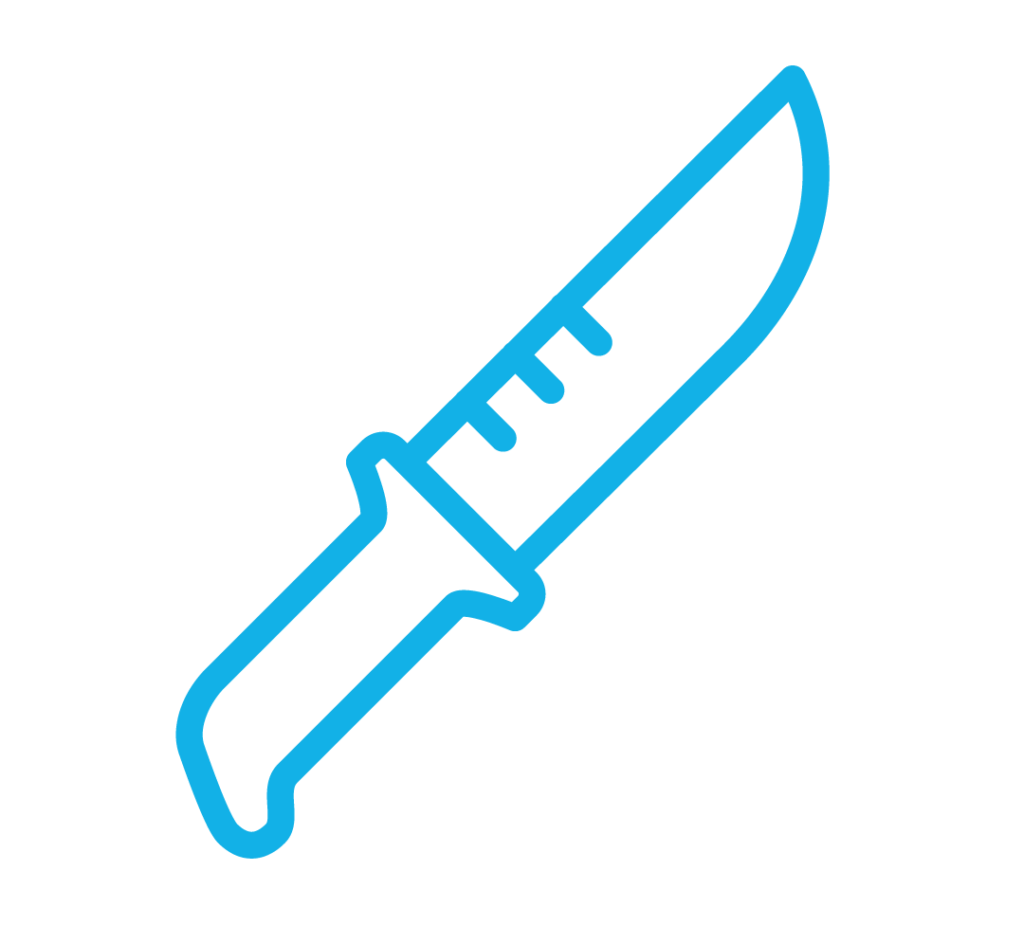 Blue Knife Icon